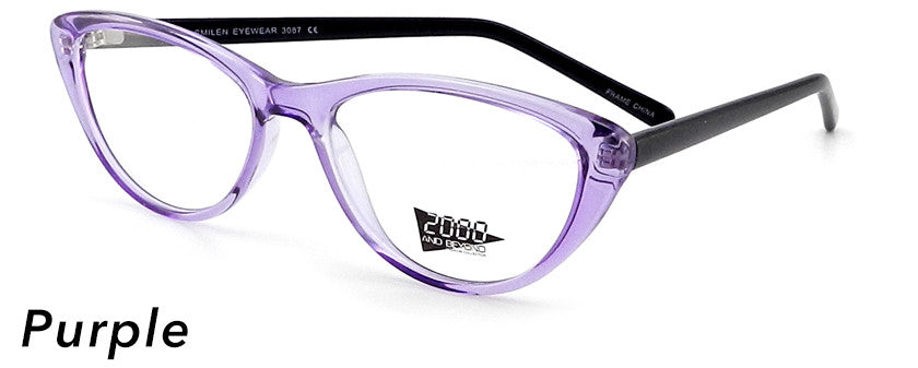 Smilen Eyewear 2000 & Beyond 2000 &amp; Beyond 3087 Eyeglasses, Purple
