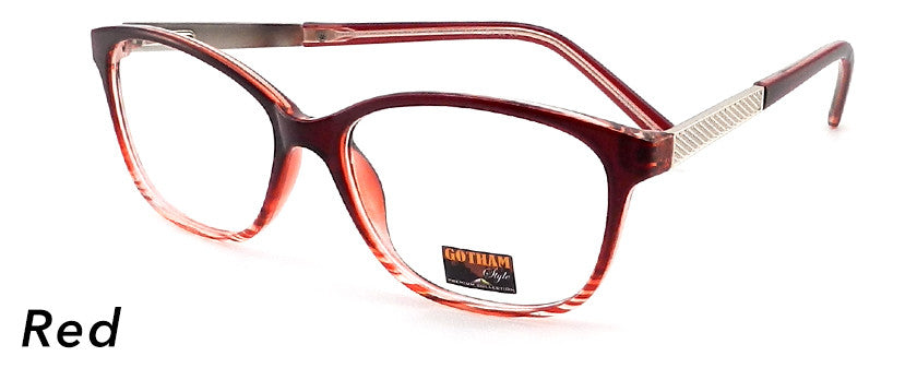 Smilen Eyewear Gotham Flex GothamStyle Flex 60 Eyeglasses, Red