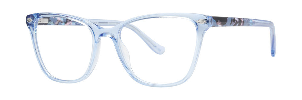 Kensie Eyewear Blossom Full Frame Ladies Eyeglasses, Blue Reflection