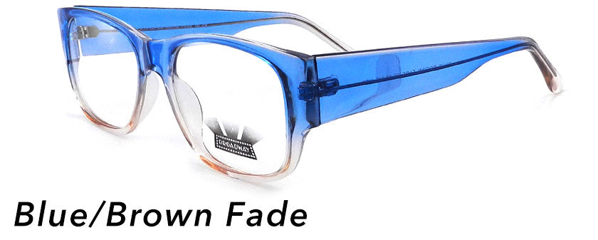 Smilen Eyewear Broadway Broadway 15* Eyeglasses, Blue-Brown Fade