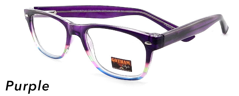 Smilen Eyewear Gotham Flex GothamStyle Flex 66 Eyeglasses, Purple