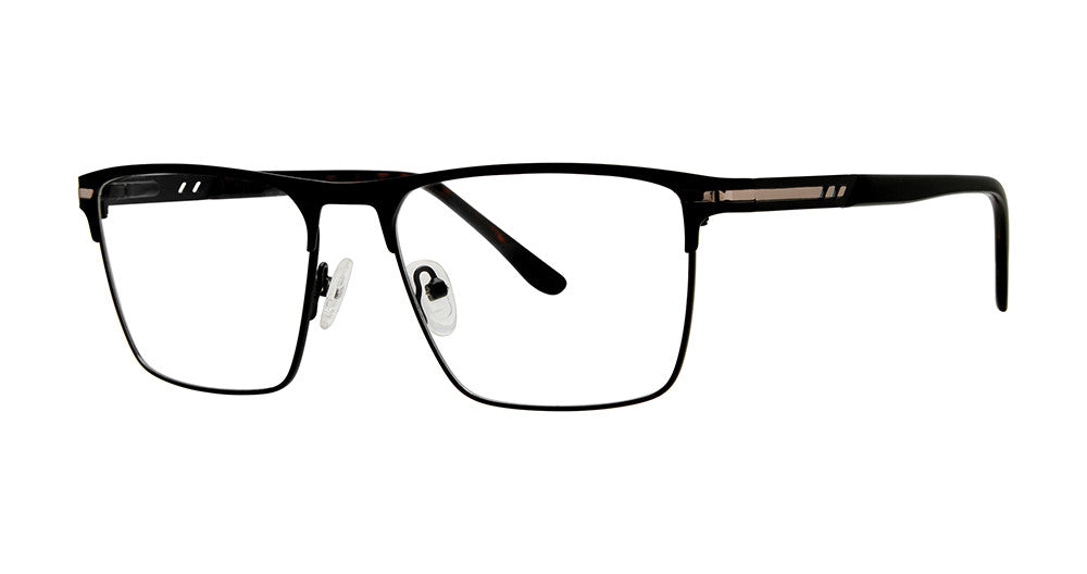 Big Mens Eyewear Club BIG YARD Mens Eyeglasses, Matte Black-Tortoise
