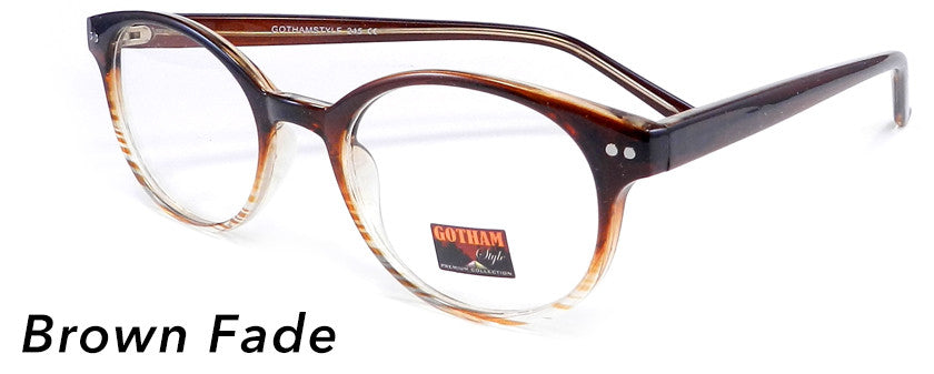 Smilen Eyewear Gotham Premium GothamStyle 245 Eyeglasses, Brown Fade