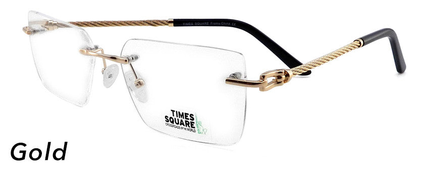 Smilen Eyewear Times Square Times Square Elegant 1** Eyeglasses, Gold