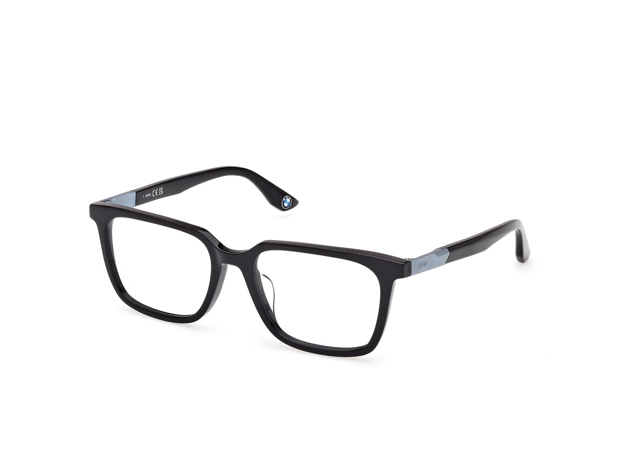 BMW Eyewear BW5100-H Mens Eyeglasses, 001 - Shiny Black - Shiny Black