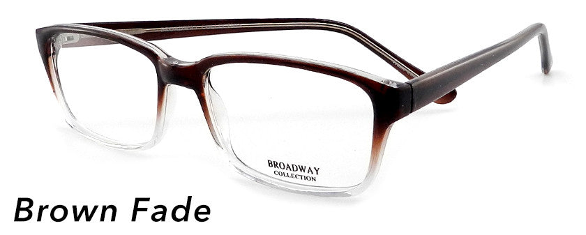 Smilen Eyewear Broadway Broadway Rocky Eyeglasses, Brown Fade