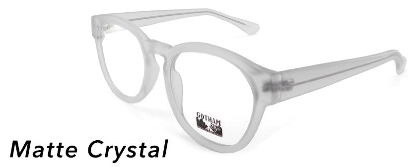 Smilen Eyewear Gotham Premium GothamStyle Matte 255* Eyeglasses, Matte Crystal