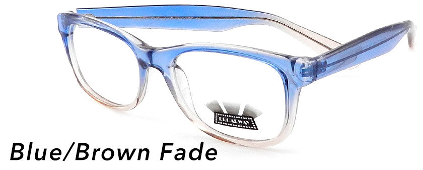 Smilen Eyewear Broadway Broadway Encore Eyeglasses, Blue-Brown Fade