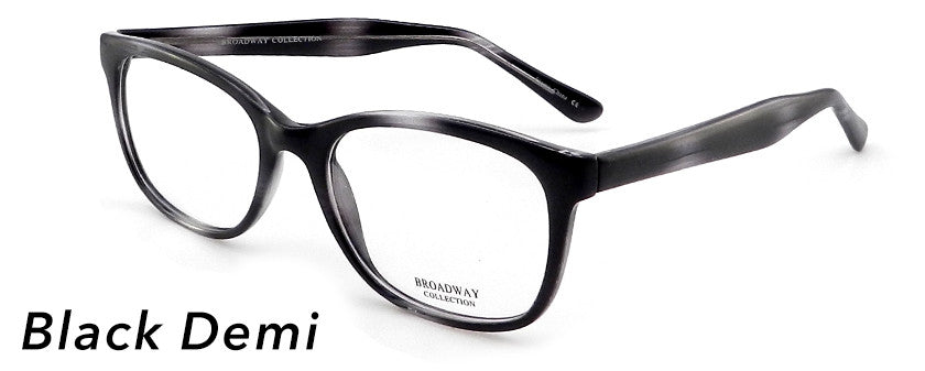Smilen Eyewear Broadway Broadway Monica Eyeglasses, Black Demi