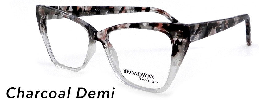 Smilen Eyewear Broadway Broadway Flex 29 Eyeglasses, Charcoal Demi