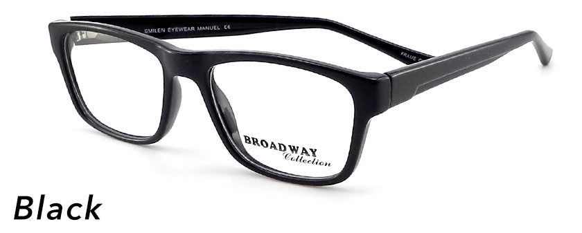 Smilen Eyewear Broadway Broadway Manuel Eyeglasses, Black