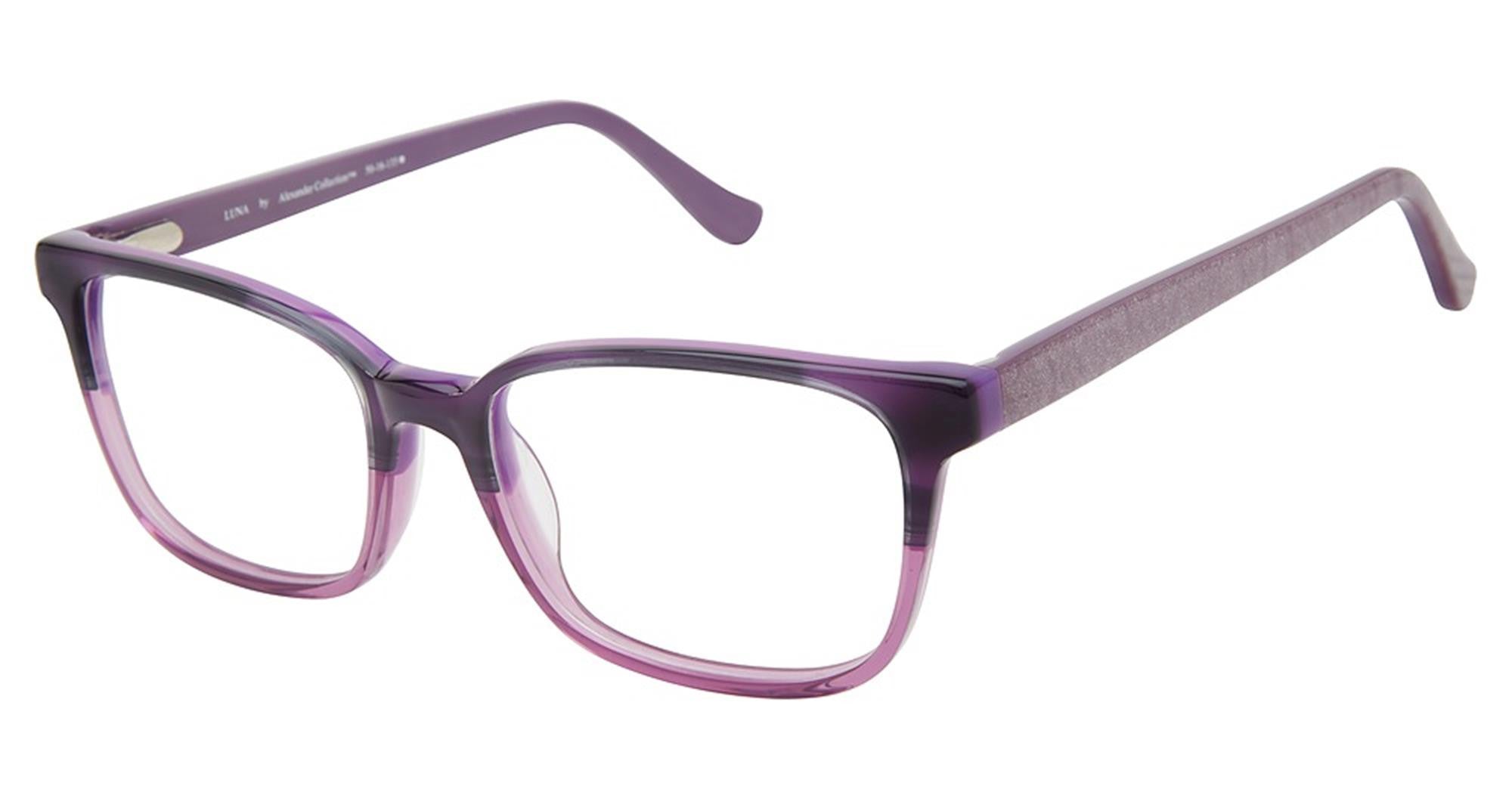 Alexander Collection LUNA Ladies Eyeglasses, EGGPLANT