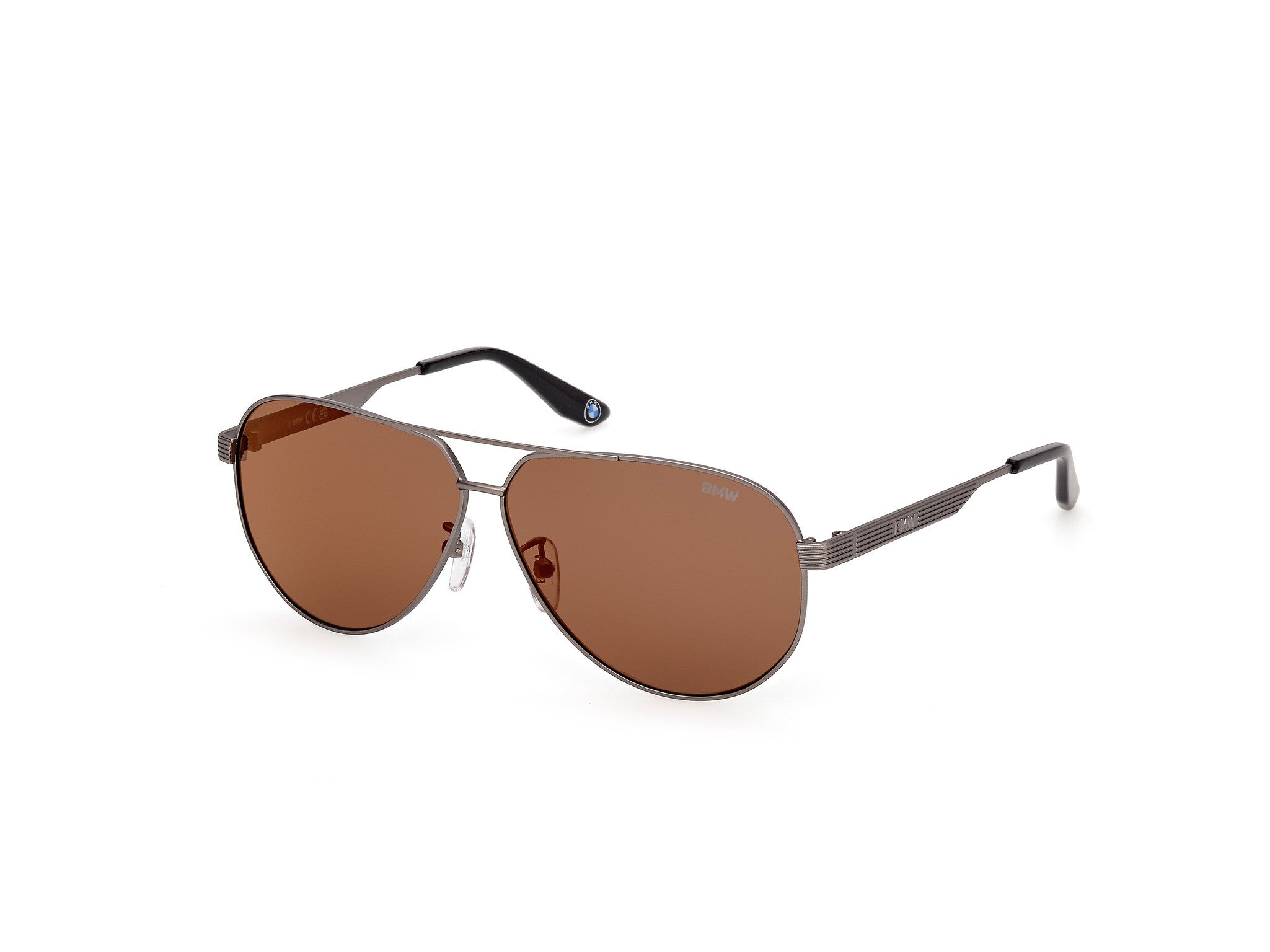 BMW Eyewear BW0061-H Mens Sunglasses, 16J - Matte Dark Ruthenium - Matte Dark Ruthenium