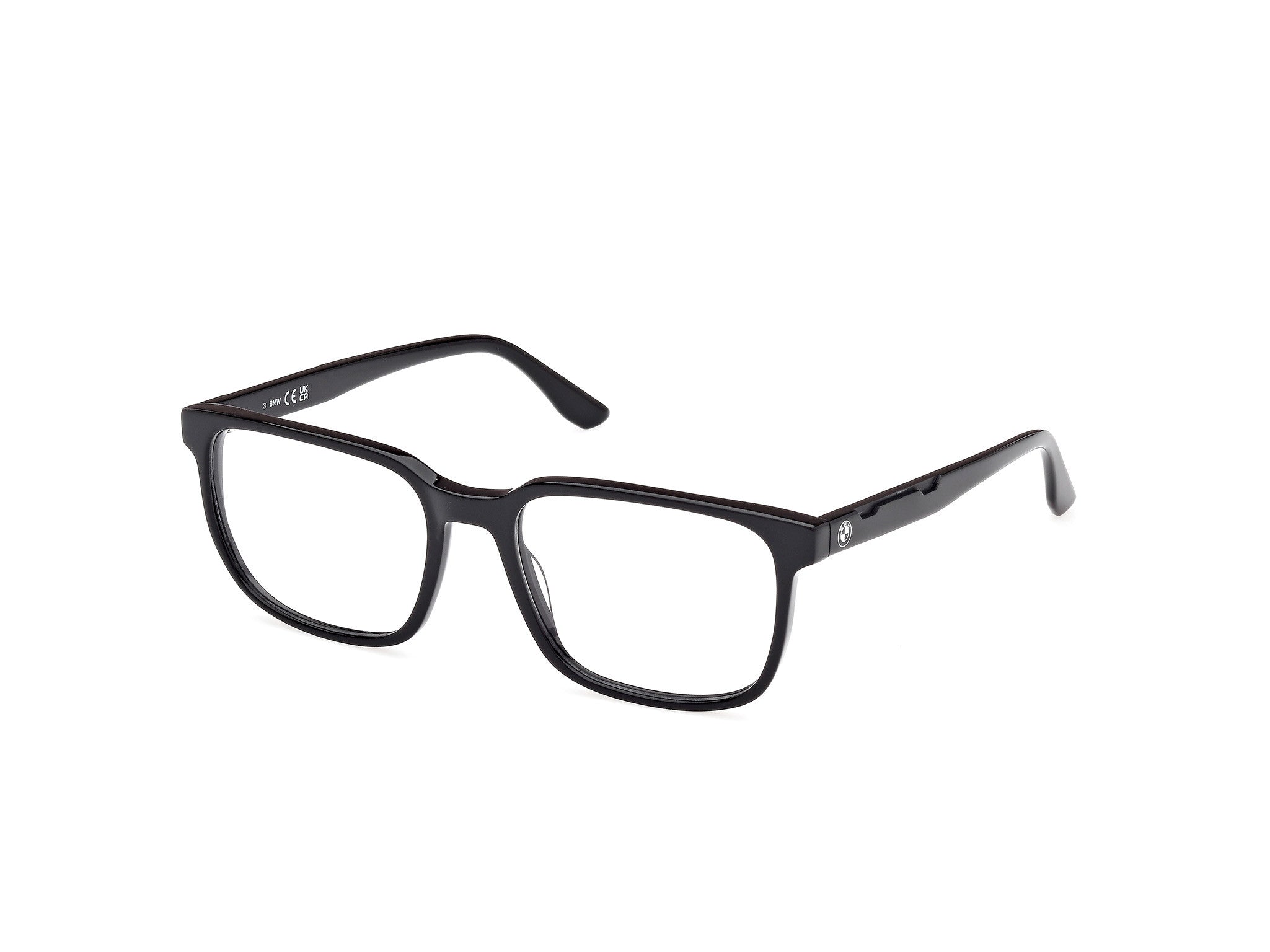 BMW Eyewear BW5084-H Mens Eyeglasses, 001 - Shiny Black - Shiny Black