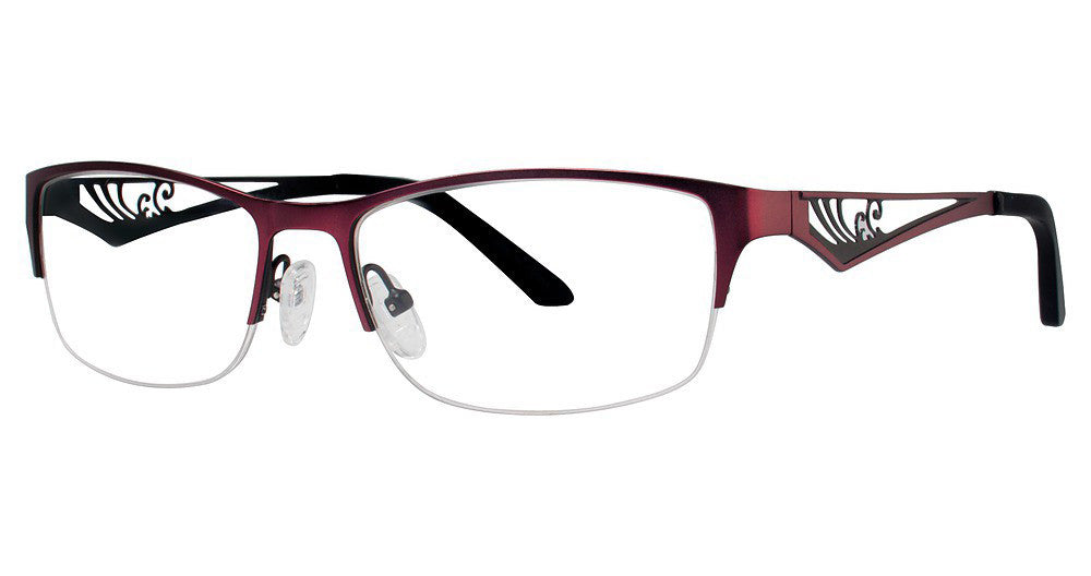 Genevieve PASSIONATE Ladies Eyeglasses, Matte Wine-Black