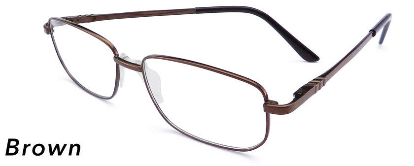 Smilen Eyewear LARGE FRAMES Trend Spotter 99 Eyeglasses, Brown