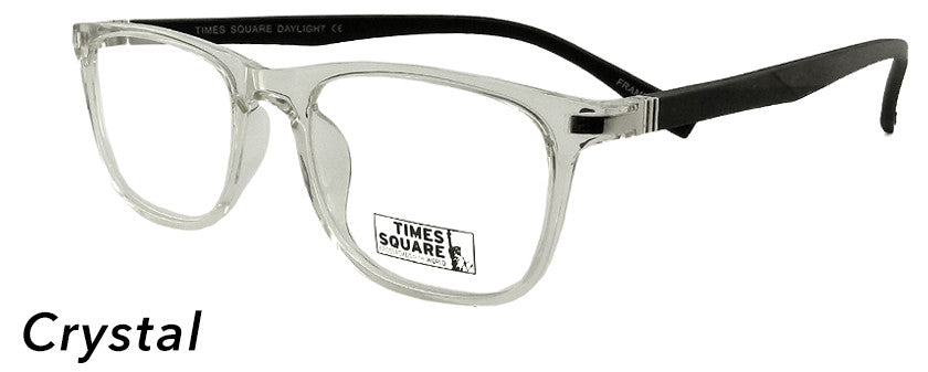 Smilen Eyewear Times Square Times Square Daylight Eyeglasses, Crystal