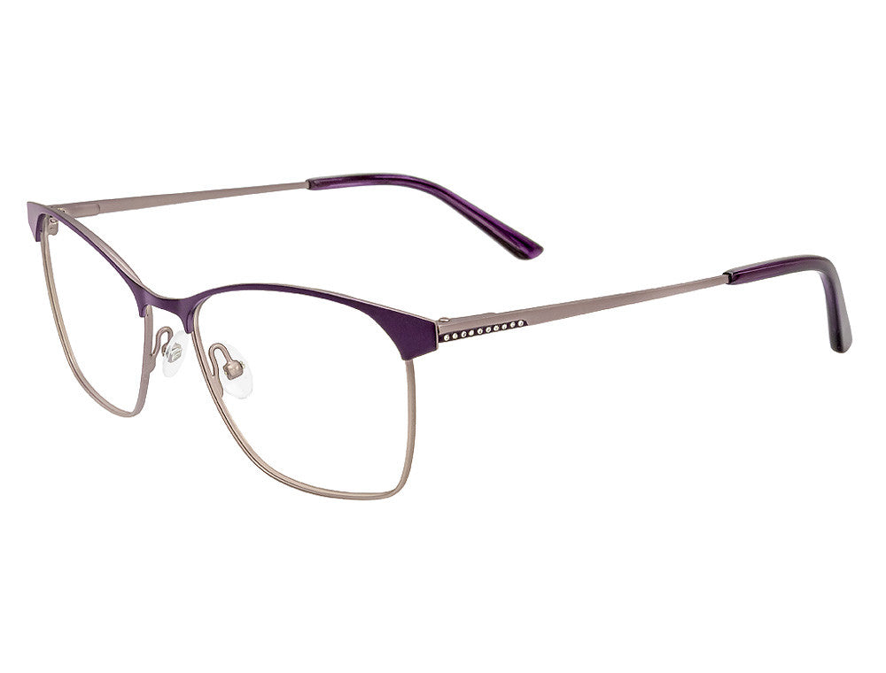 Café Boutique CB1085 Ladies Eyeglasses, C-2 Eggplant