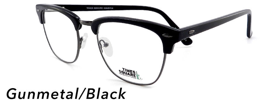 Smilen Eyewear Times Square Times Square Kingpin Eyeglasses, Gold-Black