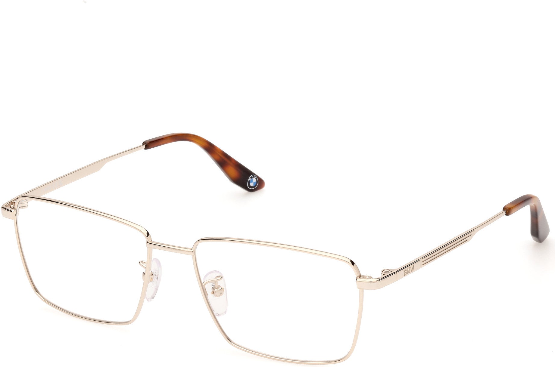 BMW Eyewear BW5079-H Full Frame Mens Eyeglasses, 032 - Shiny Pale Gold - Shiny Pale Gold