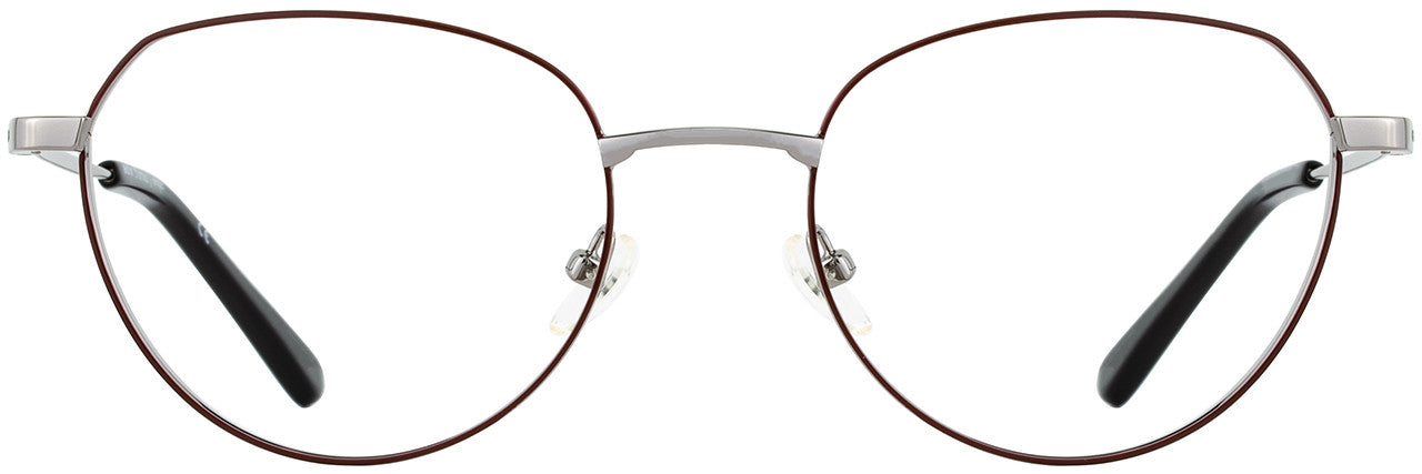 Adin Thomas 480 Ladies Eyeglasses, 1 - Wine - Gunmetal