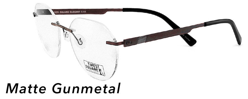 Smilen Eyewear Times Square Times Square Elegant 3** Eyeglasses, Matte Gunmetal
