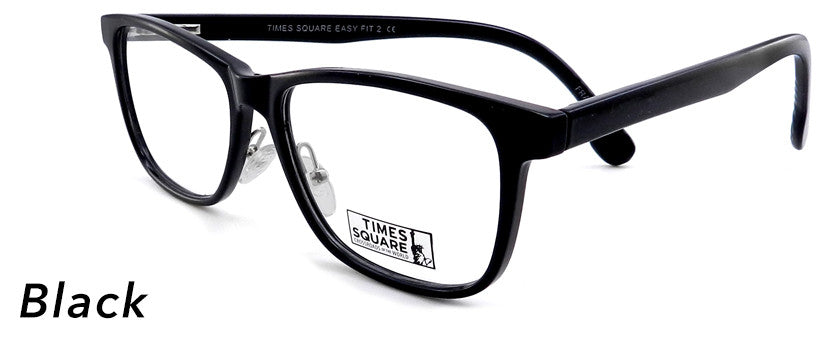 Smilen Eyewear Times Square Times Square Easy Fit 2 Eyeglasses, Black