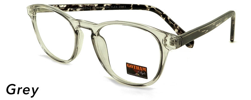 Smilen Eyewear Gotham Flex GothamStyle Flex 69 Eyeglasses, Grey