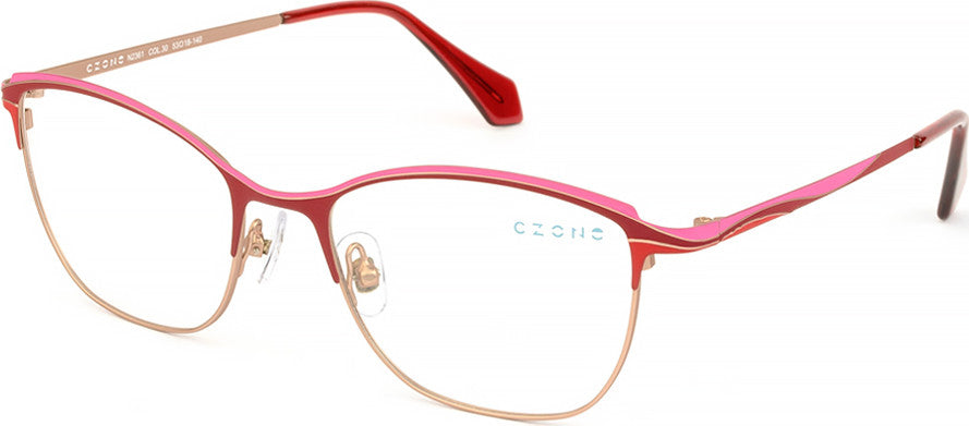 C-Zone N2361 Ladies Eyeglasses, C-30 Wine-Pink-Red-Rose Gold