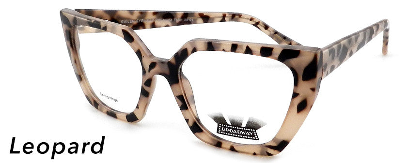 Smilen Eyewear Broadway Broadway Flex+ 28 Eyeglasses, Leopard