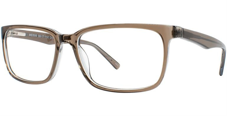 Match Eyewear 506 Full Frame Mens Eyeglasses, Gry-Crystal
