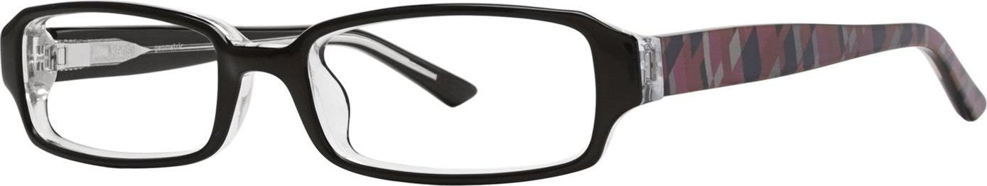 Kensie Eyewear Geometric Ladies Eyeglasses, Black