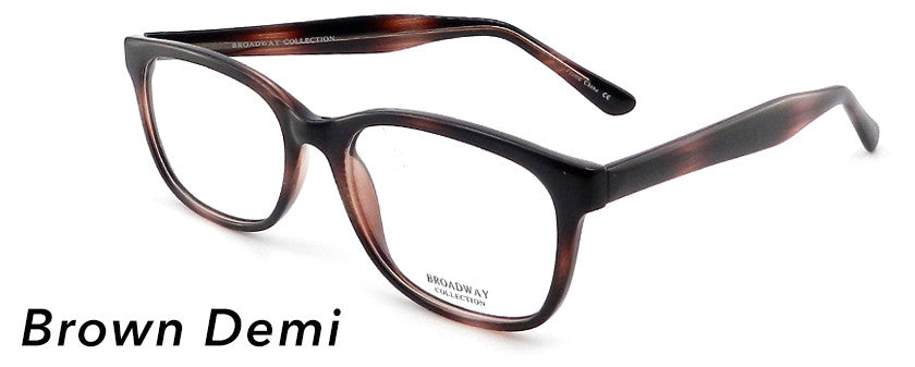 Smilen Eyewear Broadway Broadway Monica Eyeglasses, Brown Demi
