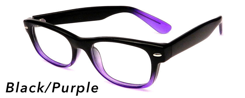 Smilen Eyewear Gotham Premium GothamStyle 148 Jr.* Eyeglasses, Black-Purple