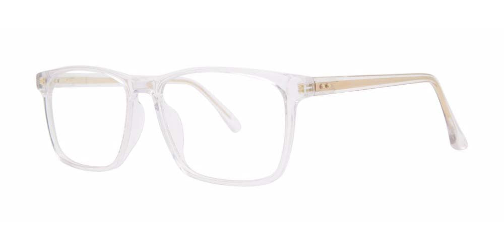 Big Mens Eyewear Club BIG SPEECH Mens Eyeglasses, Crystal-Gold