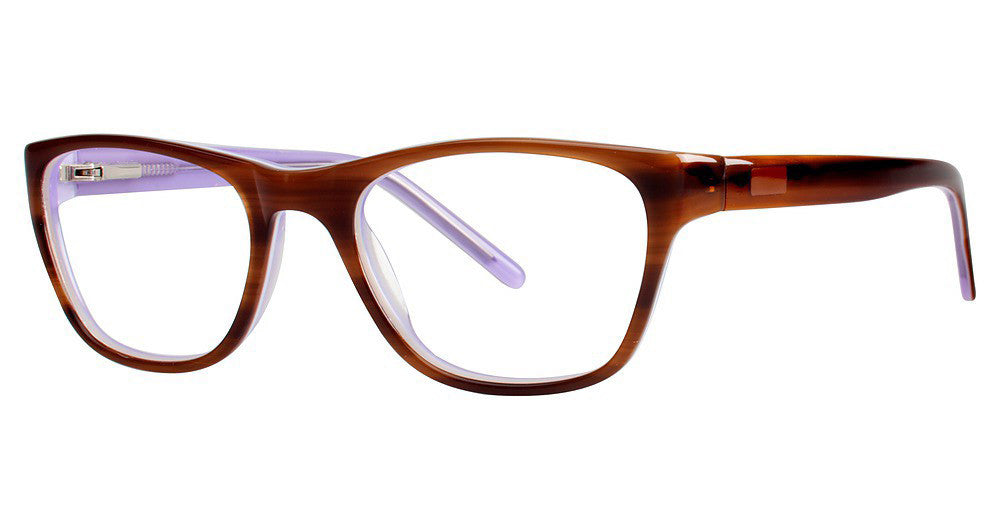 Genevieve FEATURE Ladies Eyeglasses, Coffee-Lilac