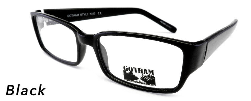 Smilen Eyewear Gotham Premium GothamStyle 220 Eyeglasses, Black