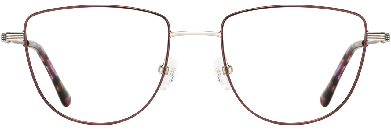 Cinzia Designs Cinzia Ophthalmic 5161 Ladies Eyeglasses, 1 - Wine - Silver
