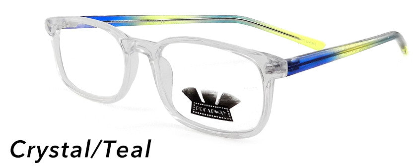 Smilen Eyewear Broadway Broadway Now Eyeglasses, Crystal-Teal