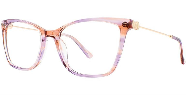 Match Eyewear 501 Full Frame Ladies Eyeglasses, Blush-Gold