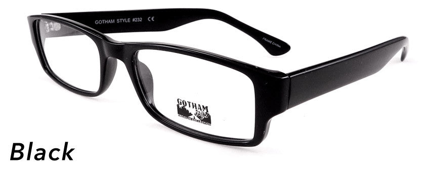 Smilen Eyewear Gotham Premium GothamStyle 232 Eyeglasses, Black