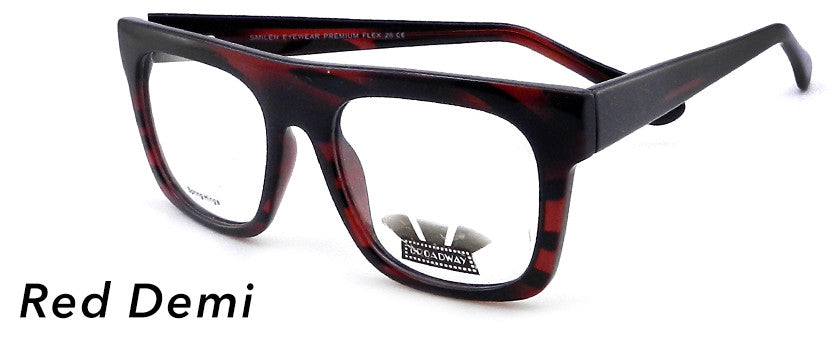 Smilen Eyewear Broadway Broadway Flex+ 26 Eyeglasses, Red Demi