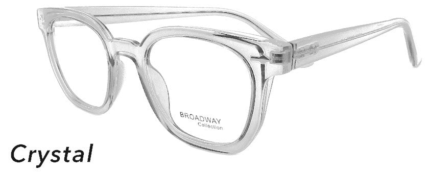 Smilen Eyewear Broadway Broadway Flex+ 24 Eyeglasses, Crystal
