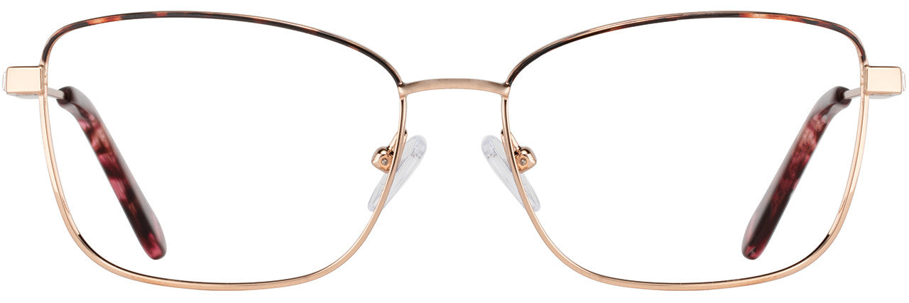Cote D'Azur 368 Ladies Eyeglasses, 2 - Rose Gold - Wine