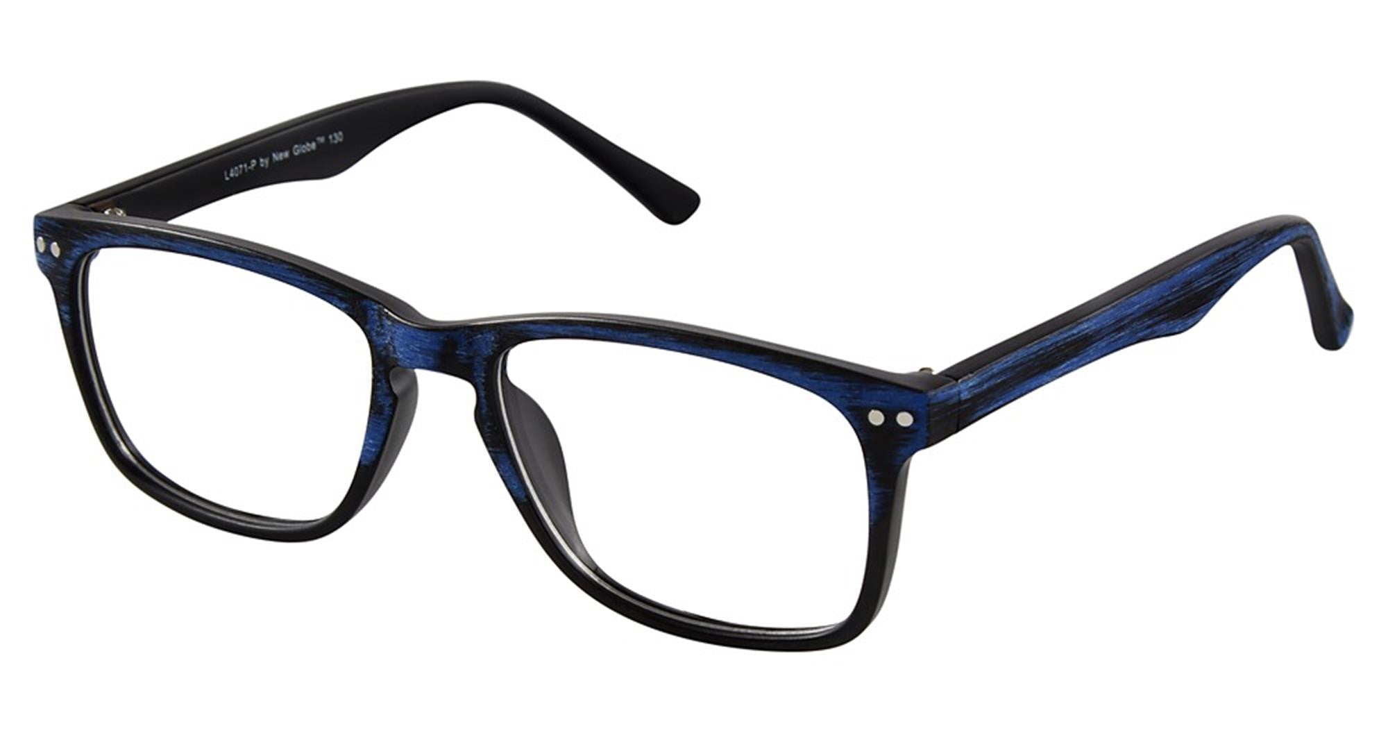 New Globe L4071-P Ladies Eyeglasses, BLUE GRAIN