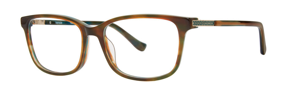 Kensie Eyewear Yass Full Frame Ladies Eyeglasses, Lagoon Tortoise