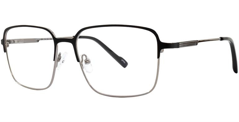 Match Eyewear 530 Mens Eyeglasses, MBlk-Silver
