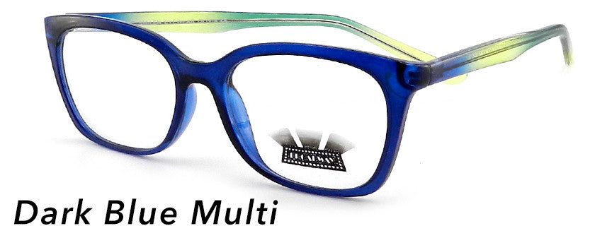 Smilen Eyewear Broadway Broadway Olivia Eyeglasses, Dark Blue Multi
