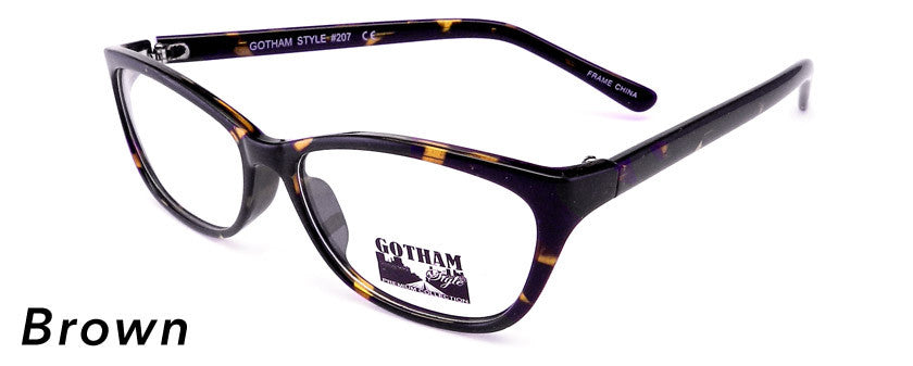 Smilen Eyewear Gotham Premium GothamStyle 207 Eyeglasses, Brown