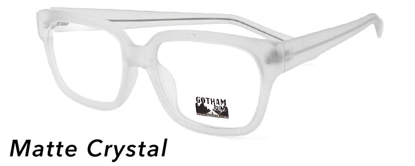 Smilen Eyewear Gotham Premium GothamStyle Matte 254* Eyeglasses, Matte Crystal